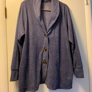 Very soft comfortable blazer style cardigan.